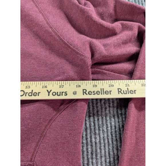 LL Bean Sweater Misses Medium Burgundy Red Cozy Pullover Shawl Collar 290312 - Picture 8 of 10